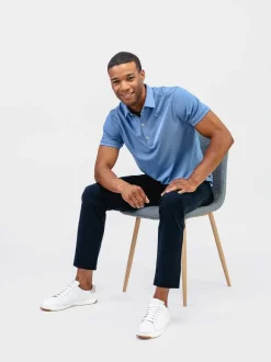 Men'S Ministry of Supply Steel Blue Men'S Apollo Polo
