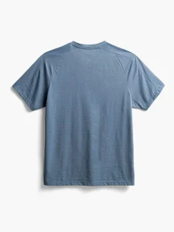 Men'S Ministry of Supply Stone Blue Men'S Composite Merino Raglan Tee