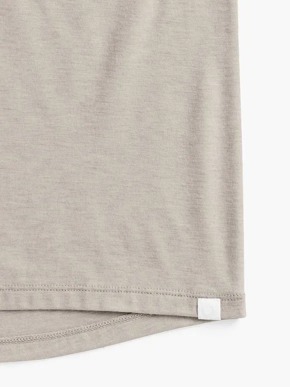 Women'S Ministry of Supply Taupe Women'S Composite Merino V-Neck Tee