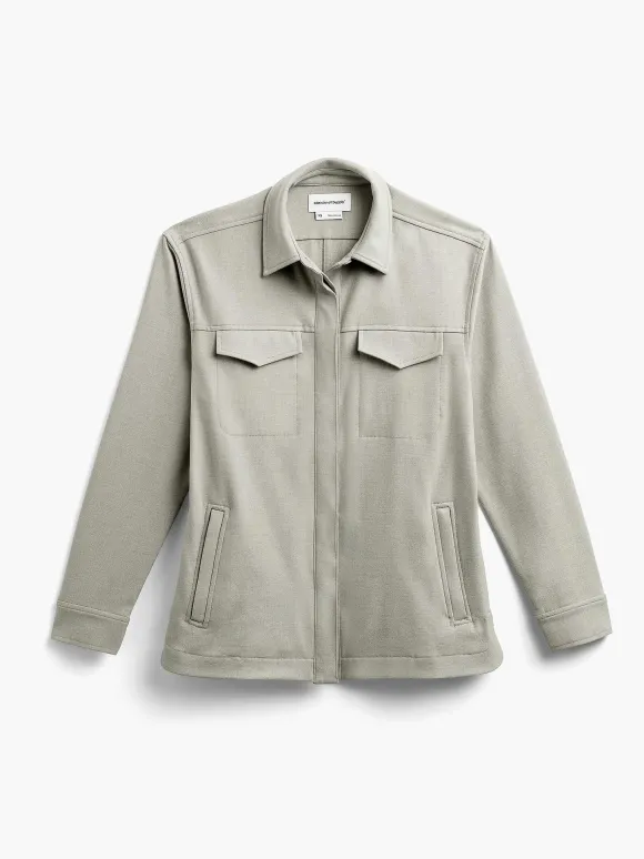 Women'S Ministry of Supply Taupe Women'S Fusion Overshirt