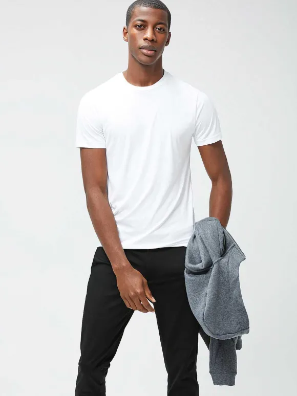 Men'S Ministry of Supply White (Crew Neck) Men'S Responsive Tee