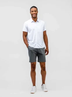 Men'S Ministry of Supply White Men'S Apollo Short Sleeve Sport Shirt