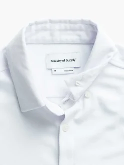 Men'S Ministry of Supply White Men'S Apollo Short Sleeve Sport Shirt