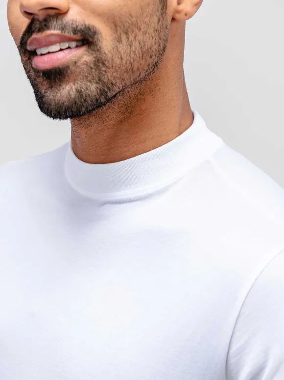 Men'S Ministry of Supply White Men'S Atlas High Crew Tee