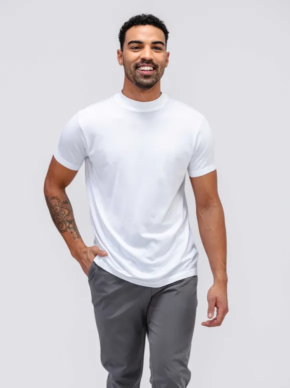 Men'S Ministry of Supply White Men'S Atlas High Crew Tee