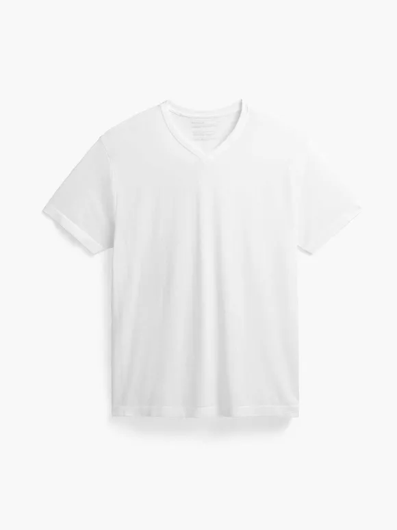 Men'S Ministry of Supply White (V-Neck) Men'S Atlas Tee