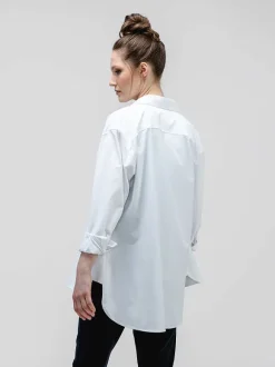 Women'S Ministry of Supply White Women'S Aerozero° Oversized Shirt