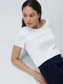 Women'S Ministry of Supply White Women'S Luxe Touch Tee